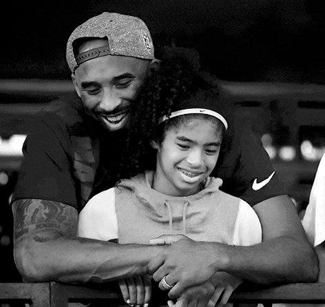 US Superstar Ex-NBA-Basketballer Kobe Bryant mit seiner Tochter Gianna Maria Onore