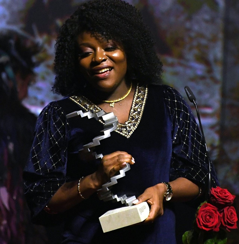 Joy Anwulika Alphonsus, ausgezeichnet für die beste weibliche Hauptrolle in Joy, beim Filmpreis 2020