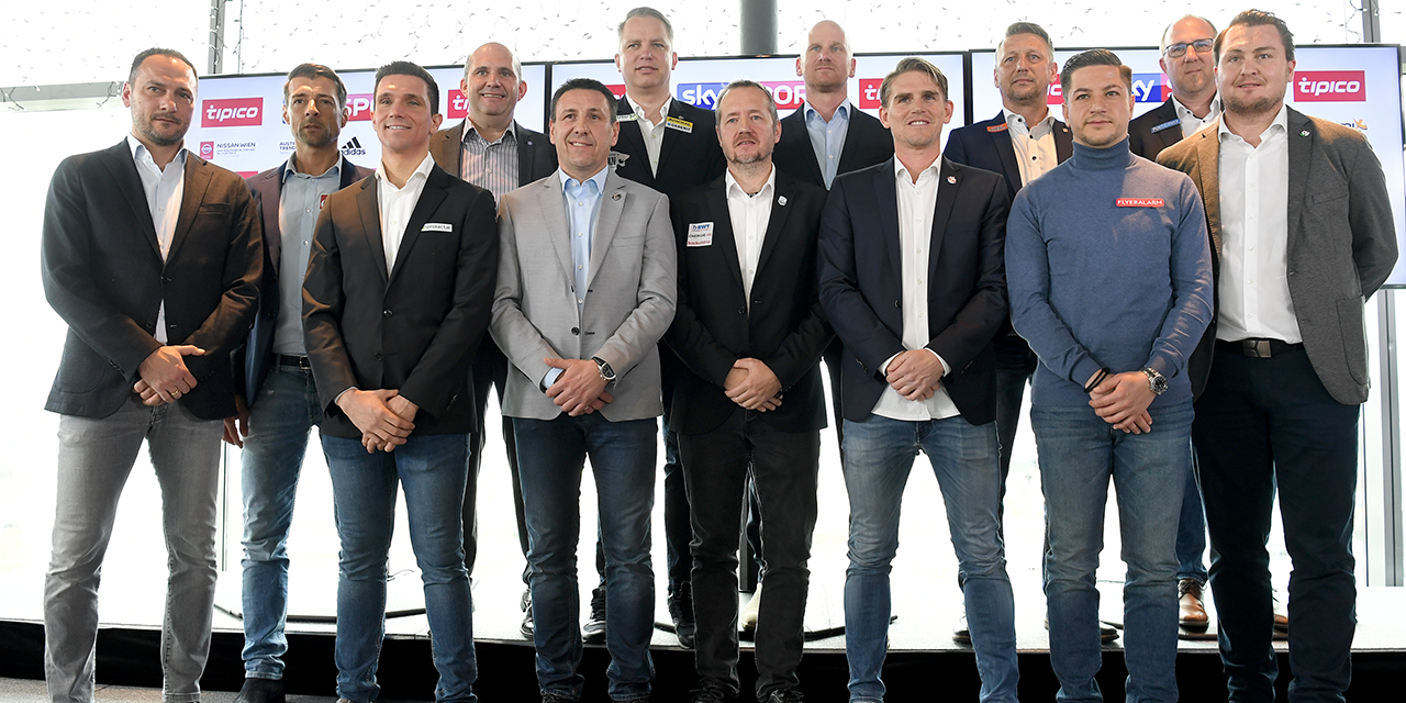 Gruppenfoto Präsentation zum Saisonauftakt der Österreichischen Bundesliga