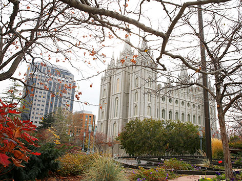 Der historische Mormonentempel in Salt Lake City