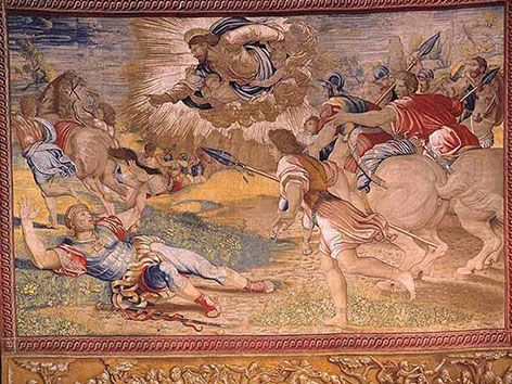 Wandteppiche von Raffael "Die Konversion des Saul"