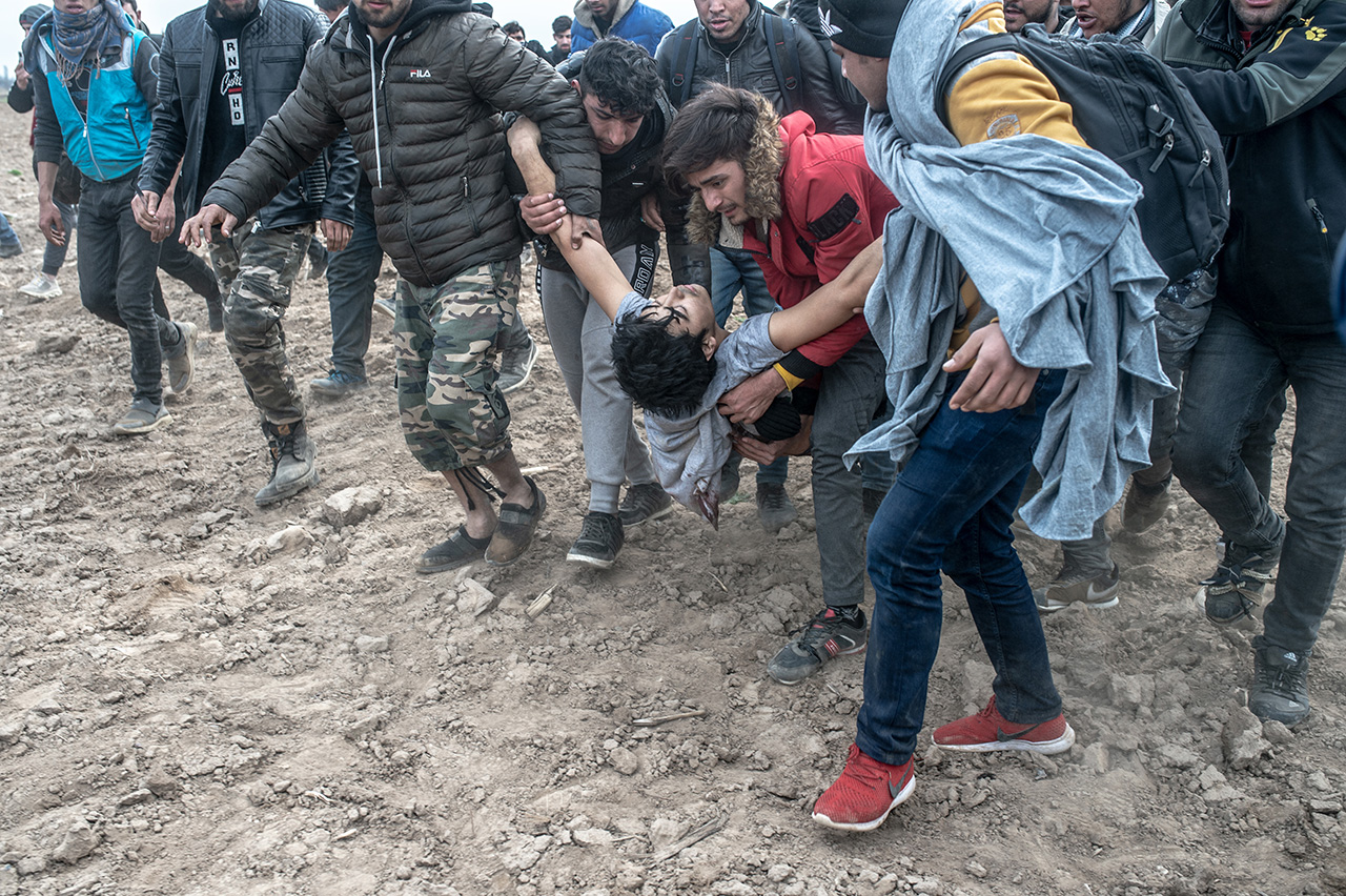 Flüchtlinge an der griechisch türkischen Grenze