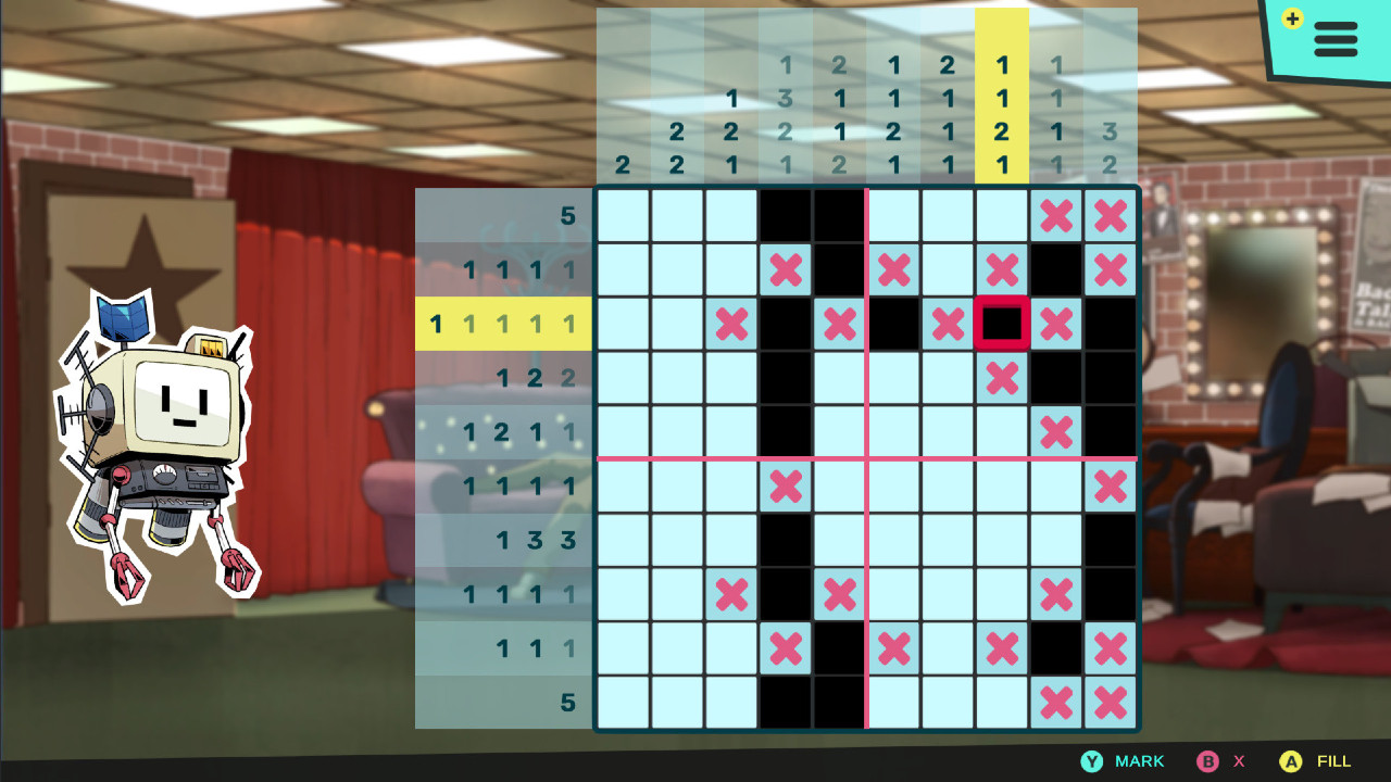 Ein Pixel-Puzzle aus dem Spiel "Murder by Numbers"