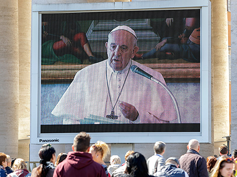 Das Angelus-Gebet von Papst Franziskus wird wegen des Coronavirus per Videobotschaft übertragen