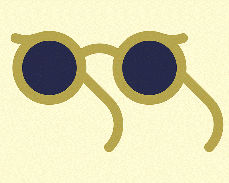 grafik einer brille