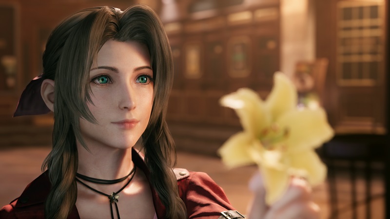 Das Blumenmädchen Aerith in Final Fantasy 7 Remake