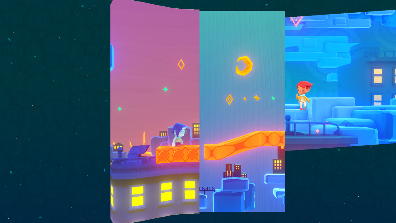 Bildschirmfoto aus dem Computerspiel "A Fold Apart"