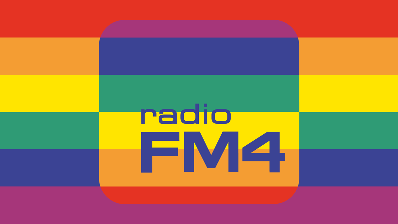 Radio FM4 in Pride-Farben