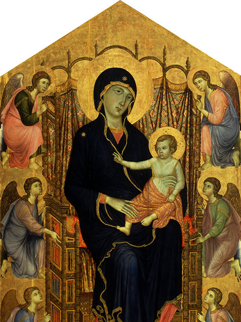 Madonna Rucellai (1285) von Duccio di Buoninsegna (1255-1319)