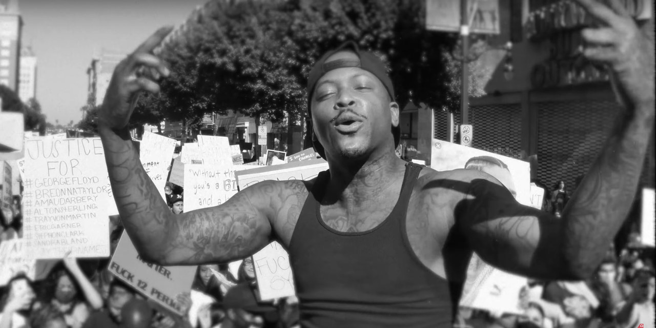 YG in der Black Lives Matter Demo in Hollywood