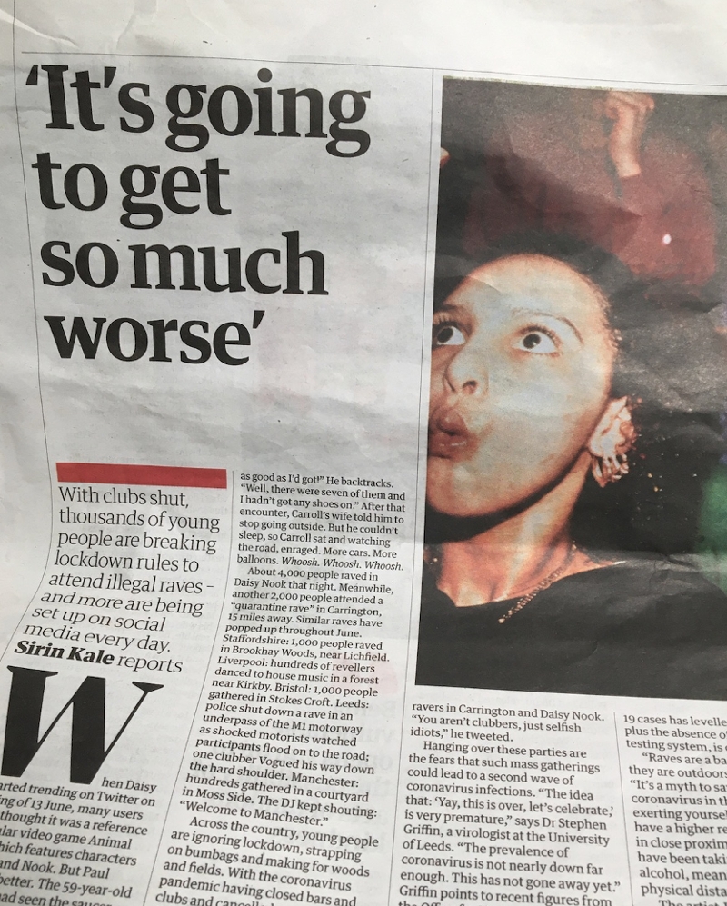 Zeitungsartikel "It's Going To Get So Much Worse" aus dem Guardian
