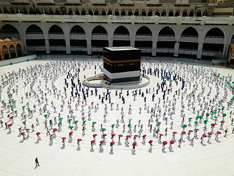 Hadsch 2020, Umrundung der Kaaba