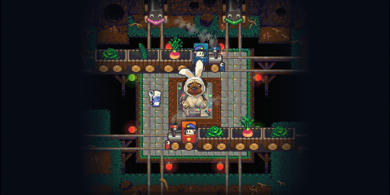 Bildschirmfoto aus dem Computerspiel "Radical Rabbit Stew"