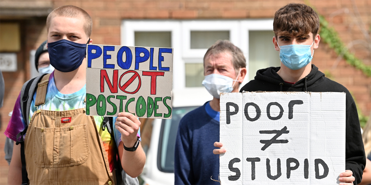 Schüler demonstrieren in Großbritannien