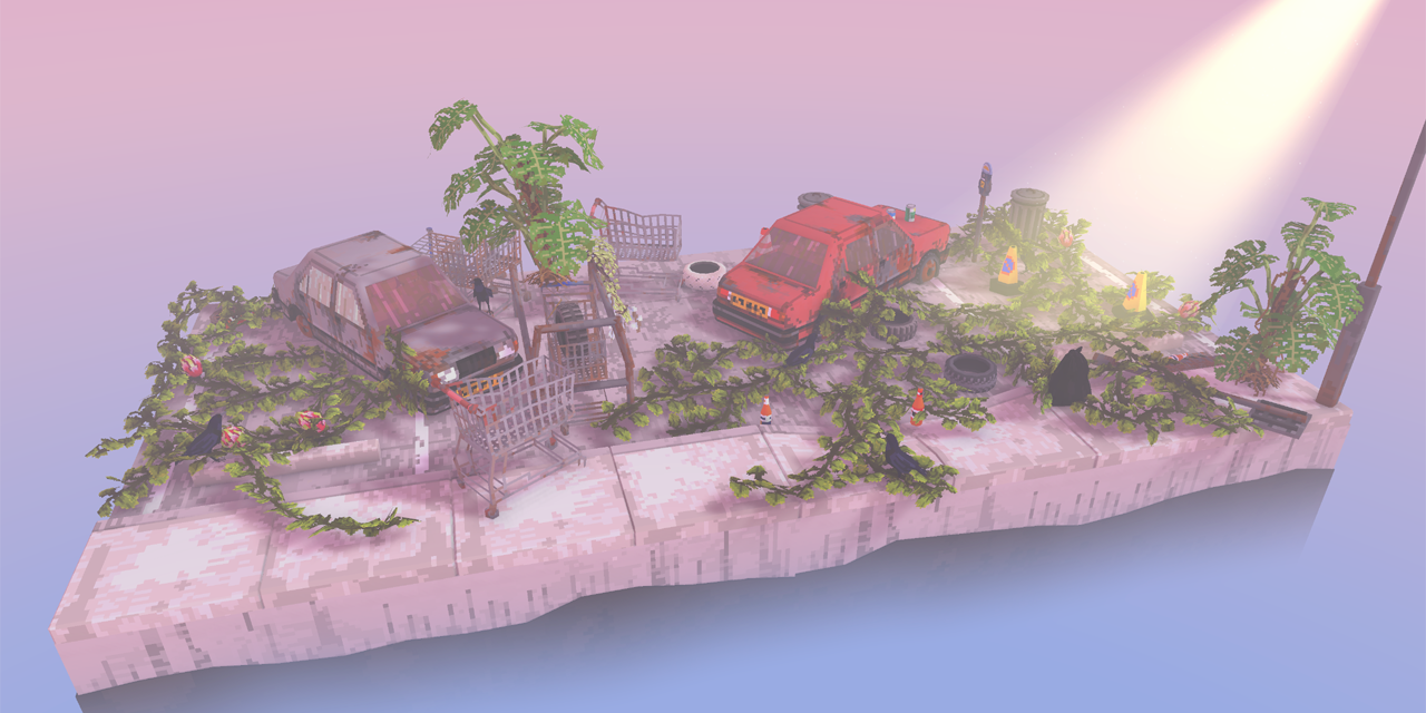 Bildschirmfoto aus dem Computerspiel "Cloud Gardens"