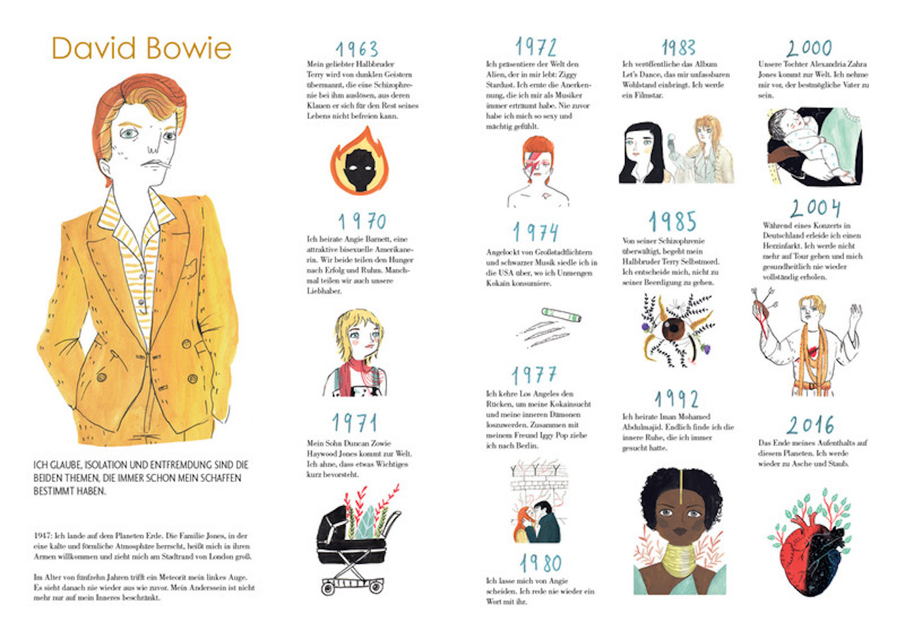 "Bowie: Ein illustriertes Leben" von Maria Hesse und Franz Ruiz