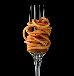 Eine Gabel Spaghetti