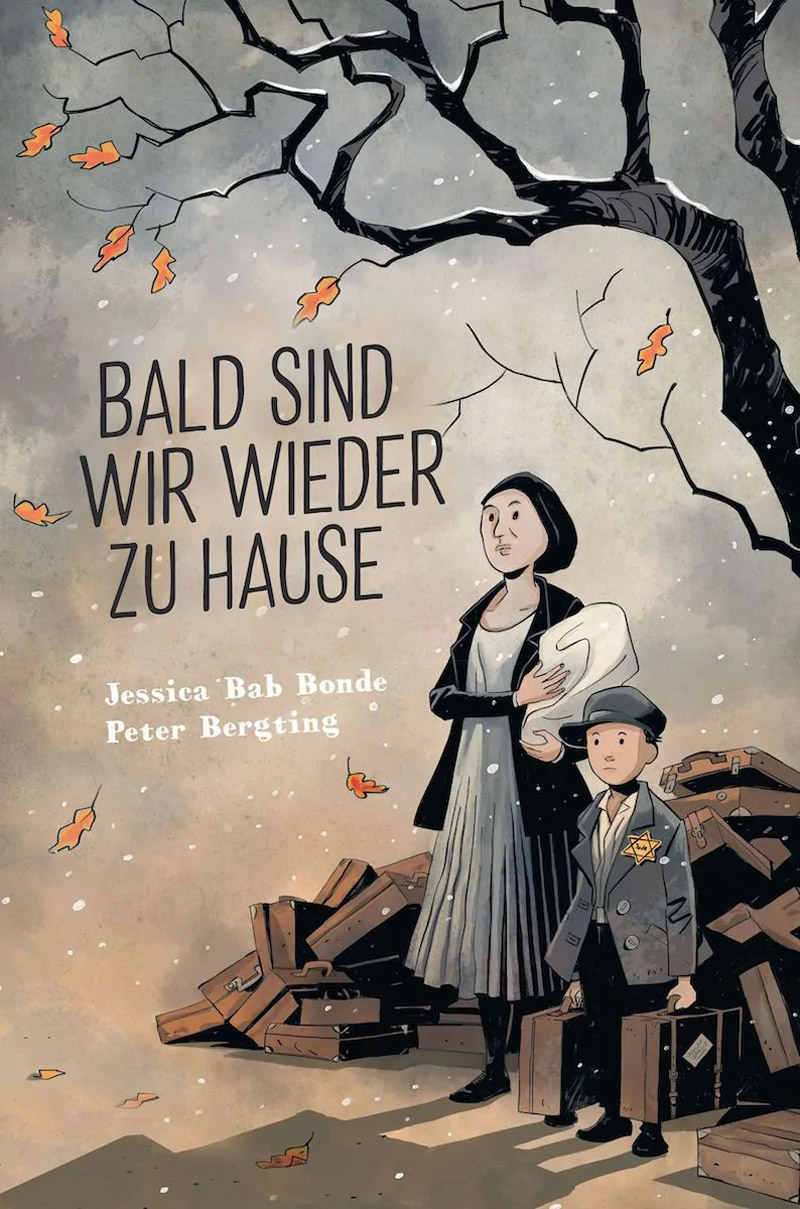 Bilder aus der Graphic Novel "Bald sind wir wieder zu Hause" von Jessica Bab Bonde und  Peter Bergting