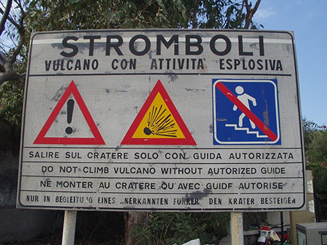 Vulkan Stromboli Italien