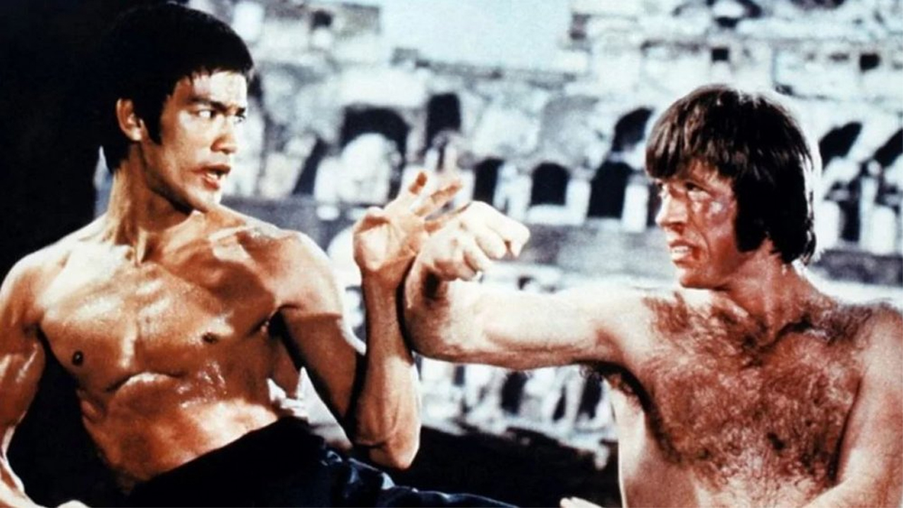 Bruce Lee und Chuck Norris in "The Way of the Dragon"