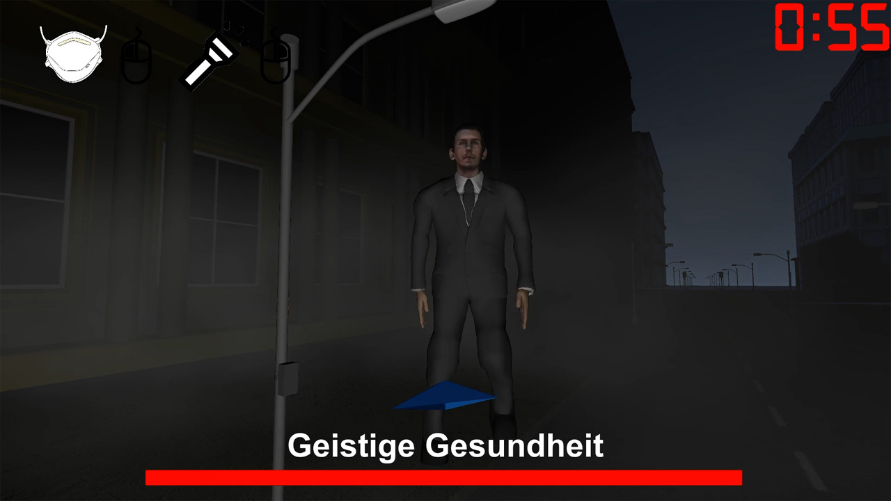 Bildschirmfoto aus dem Game "Schlenderman"