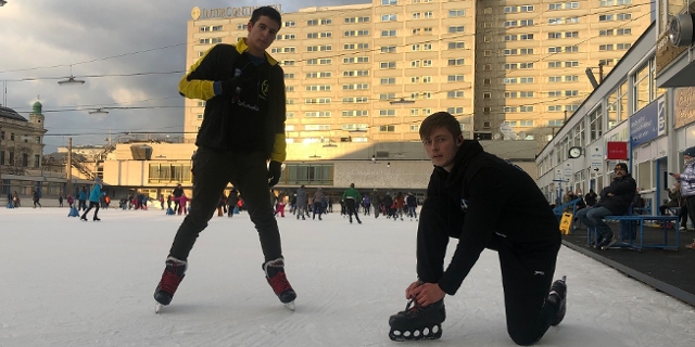 Die Ice Freestyle Allstars machen den Wiener Eislaufverein unsicher
