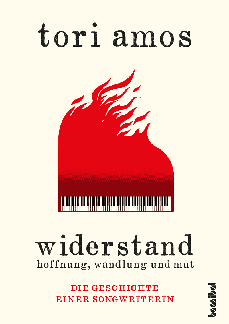 Buchcover mit Grafik: Klavierflügel in Flammen