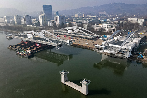 Linzer Donaubrücke Tragwerke Aufbau