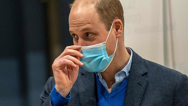 Prinz William mit Mund-Nasen-Schutz