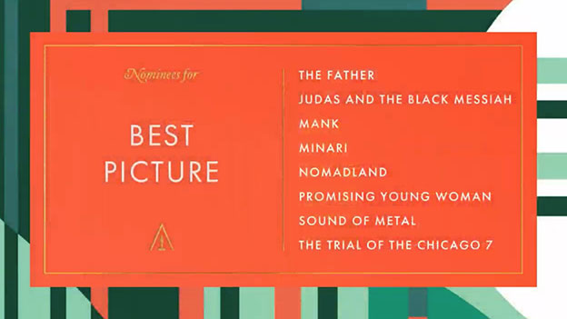 Die Oscar-nominierten Filme in der Kategorie "bester Film" 2021