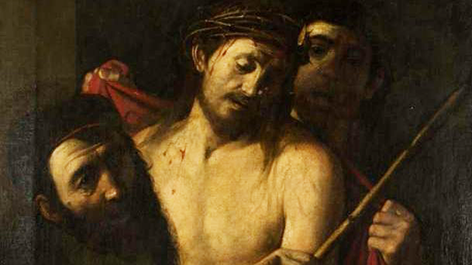 "Die Dornenkrönung", möglicherweise von Caravaggio
