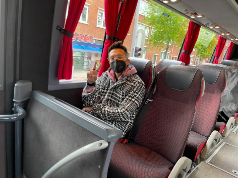 Vincent Bueno im Bus