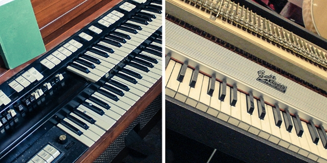 Hammond-Orgel und Fender-Rhodes