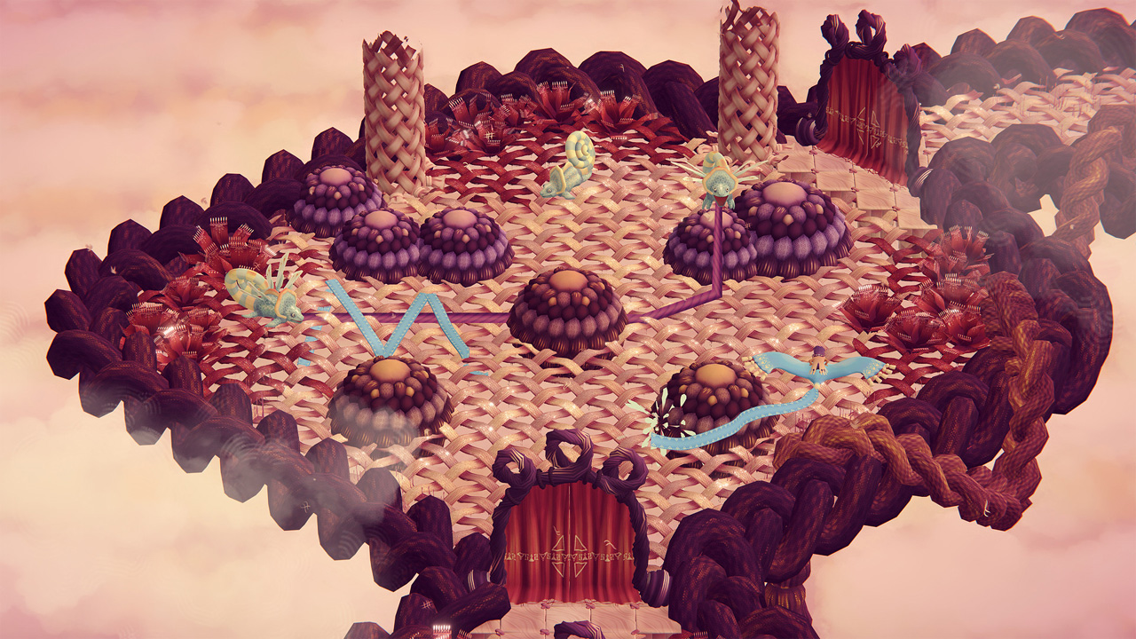 Bildschirmfoto aus dem Computerspiel "Weaving Tides"