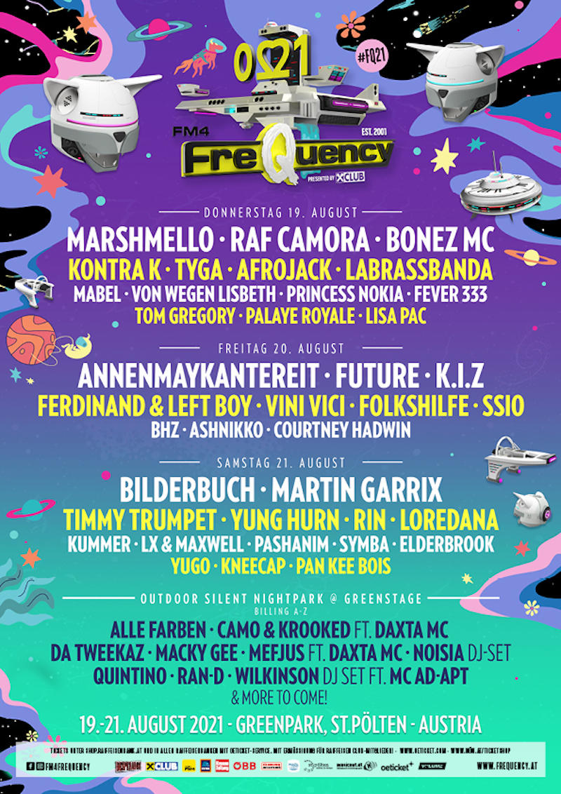 FM4 Frequency Festival Lineup 2021 NEU