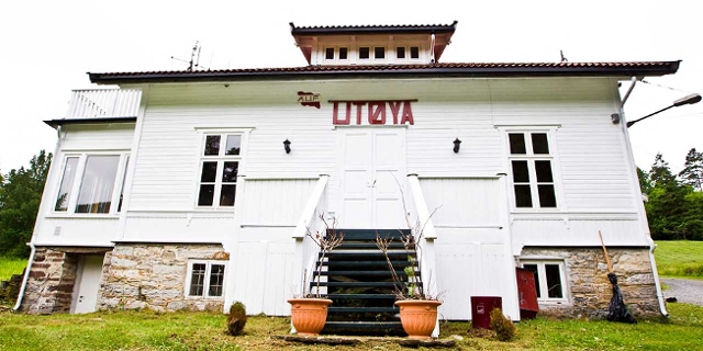 Gebäude auf Insel Utoya