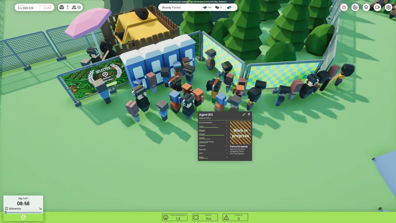 Screenshot des Spiels Festival Tycoon