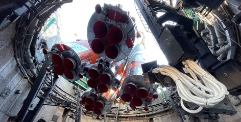 Mit dieser Rakete soll da Filmteam von Roscosmos, der russischen Weltraumorganisation zur ISS geschickt werden