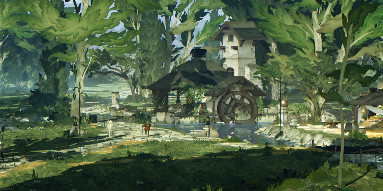 Screenshot aus Game, Alte Mühle im Wald