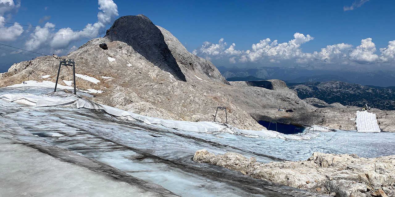 Schrumpfende Gletscher am Dachstein