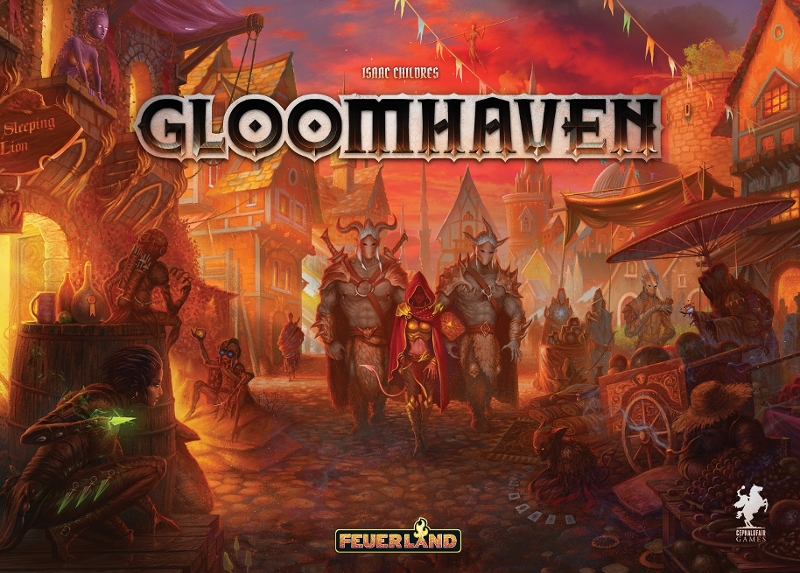 Cover der Spieleschachtel von "Gloomhaven"