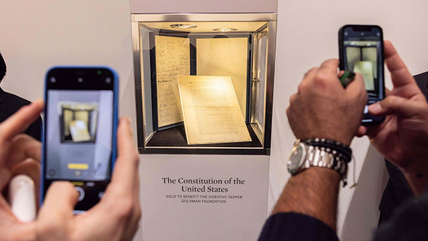Ausgabe der US-Verfassung bei Sotheby's