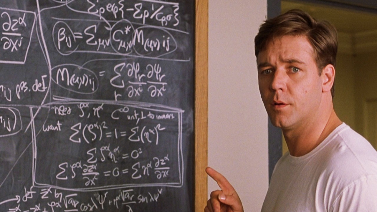 Russell Crowe in "A Beautiful Mind"