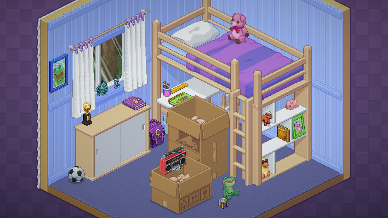 Screenshot aus dem Computerspiel "Unpacking"