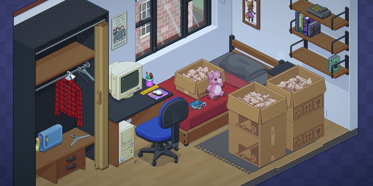 Screenshot aus dem Computerspiel "Unpacking"