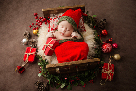Weihnachten Neugeborenes Baby Geschenk