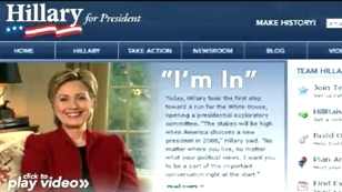 Hillary Clinton webpage President