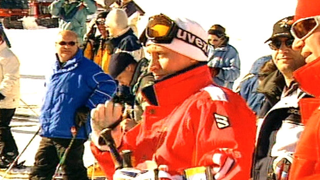 Wladimir Putin in St. Arlberg 2001