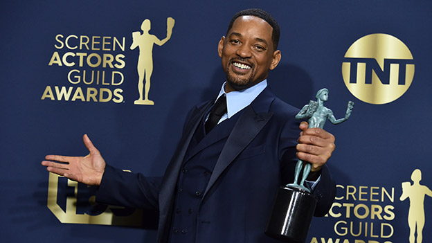 Will Smith mit seinem Screen Actors Guild Award