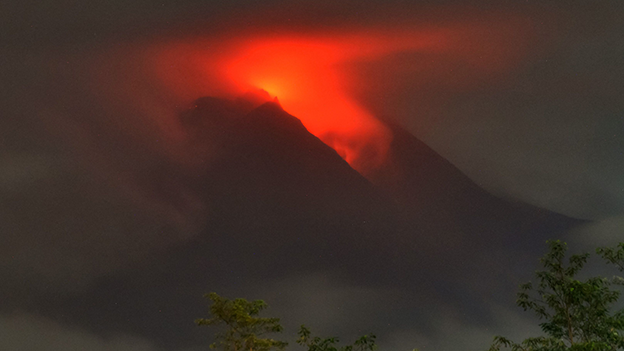 Vulkan Merapi, Java, Indonesien